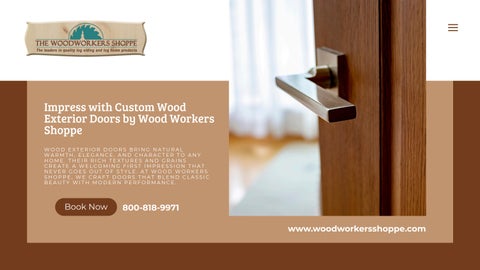 Impress with Custom Wood Exterior Doors by Wood Workers Shoppe