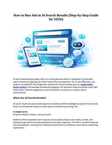 How to Run Ads in AI Search Results (Step-by-Step Guide for 2026)