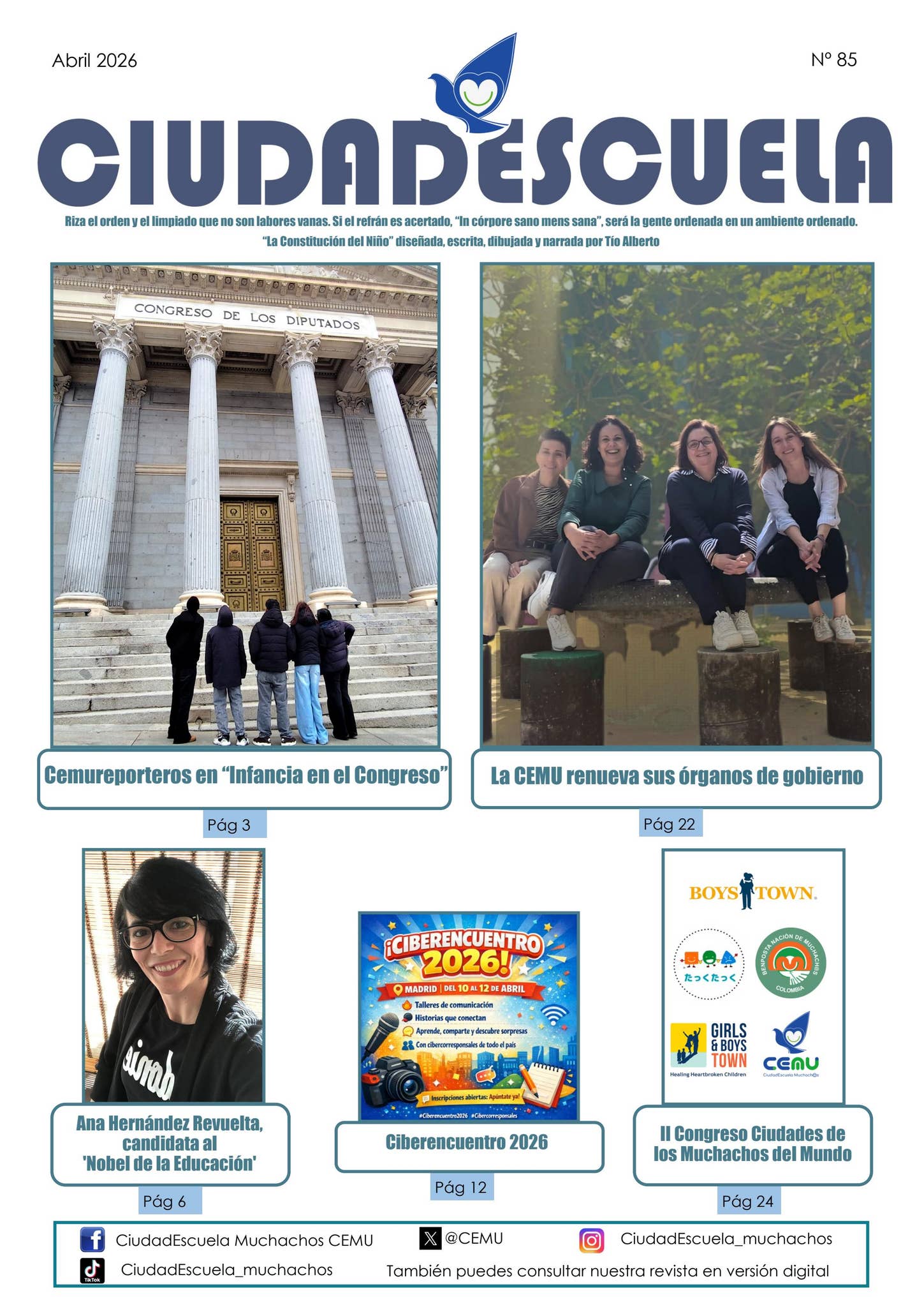 Revista CiudadEscuela_n85 by CiudadEscuela Muchachos - Issuu