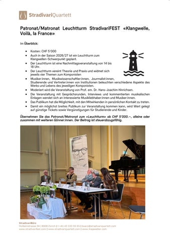 Broschüre Patronate:Matronate