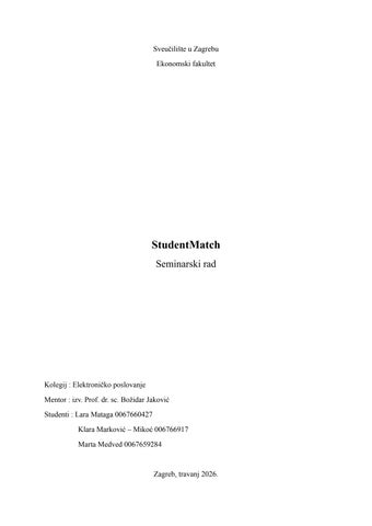 StudentMatch 