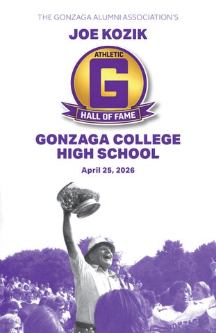 Gonzaga Athletic Hall of Fame Program (4.25.26)