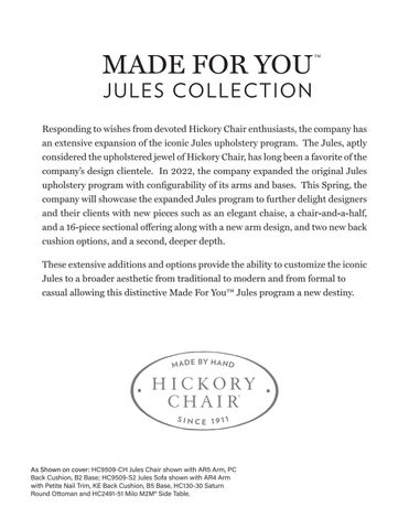 2026 Hickory Chair Jules 家具型录 第 2 页