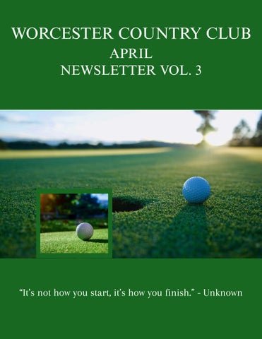 April  Newsletter Vol. 3