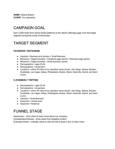 Co Laboratory mutliple platform strategy