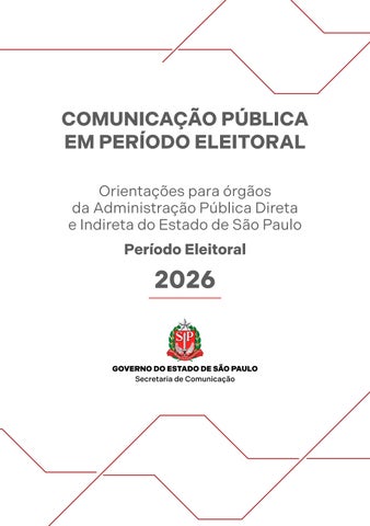 Manual - Período Eleitoral 2026