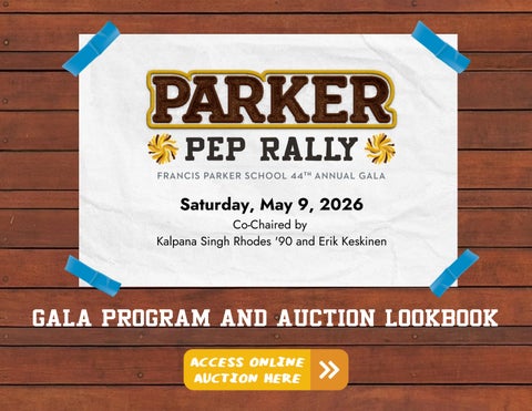 Parker Pep Rally Gala Program and Auction Lookbook 2026