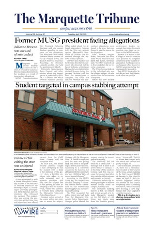 Marquette Tribune | April, 28