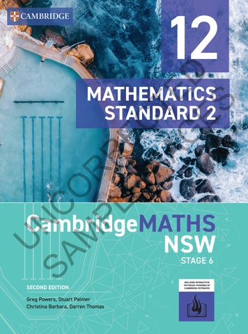 CambridgeMATHS 12 Standard 2 – CH1&2 uncorrected sample pages 