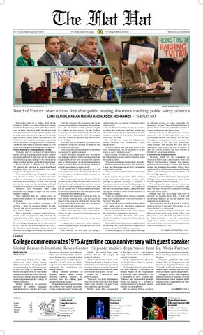 The Flat Hat April 29, 2026