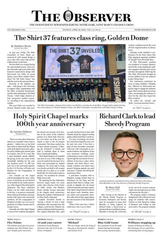 Print Edition for The Observer for Tuesday, April 28, 2026