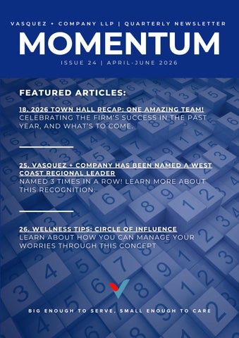 Issue 24 - Vasquez + Co. Newsletter 2026 Q2