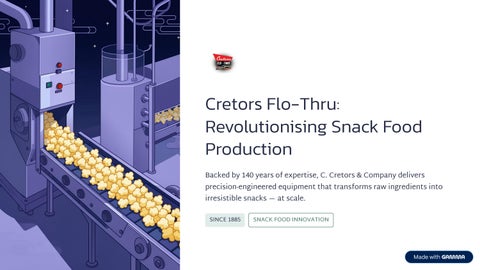 Cretors Flo-Thru Oil Popping Production Equipment