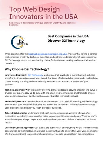 Best Web Design Companies in the USA | Top Agencies for Stunning ...