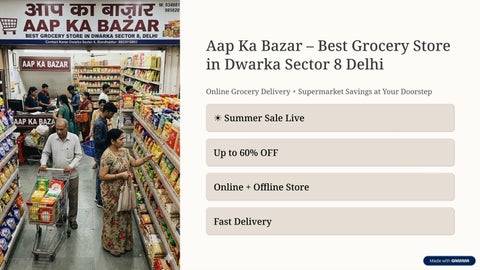 Grocery Stores in Dwarka Sector 8 Delhi, Online Grocery Delivery Dwarka Sector 8, Supermarkets in Dw