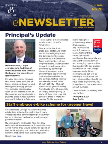 Staff Newsletter April 2026
