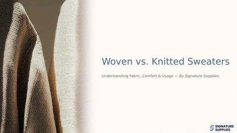 Woven vs Knitted Fabrics Explained for Sweaters