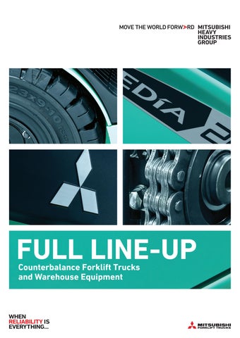 FULL LINE-UP: Counterbalance Forklift Trucks and Warehouse Equipment