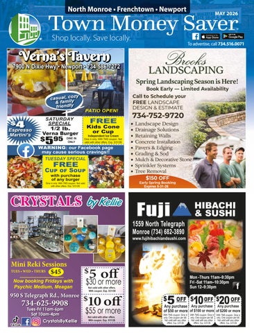 North Monroe-South Wayne Counties Town Money Saver | May 2026