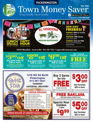 Pickerington Town Money Saver | May 2026