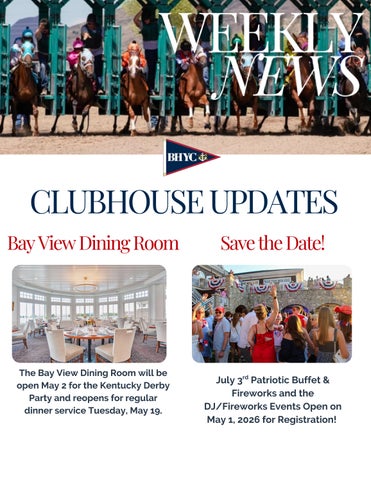 BHYC Newsletter 4-28-26