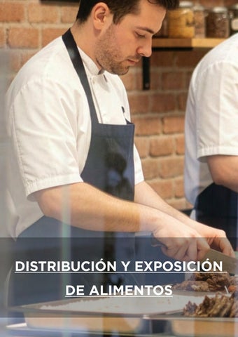 Distribución y exposición de alimentos profesional en acero inoxidable