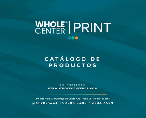 Catalogo Whole Center PRINT