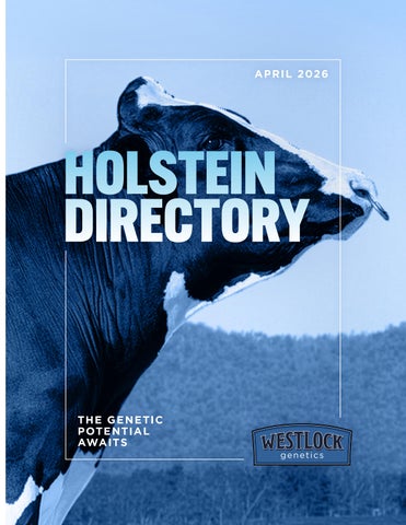 April 2026 | Holstein Sire Directory | Westlock