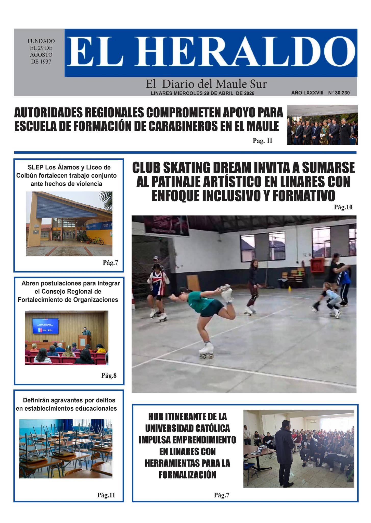 Miercoles 29 de abri l2026 by diario heraldo de linares - Issuu