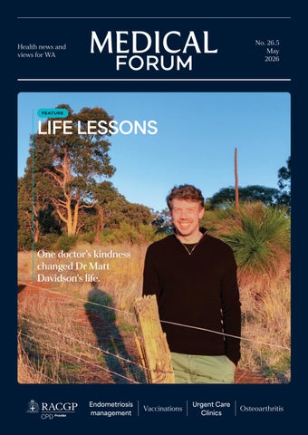 MEDICAL FORUM | May 2026 Editorial