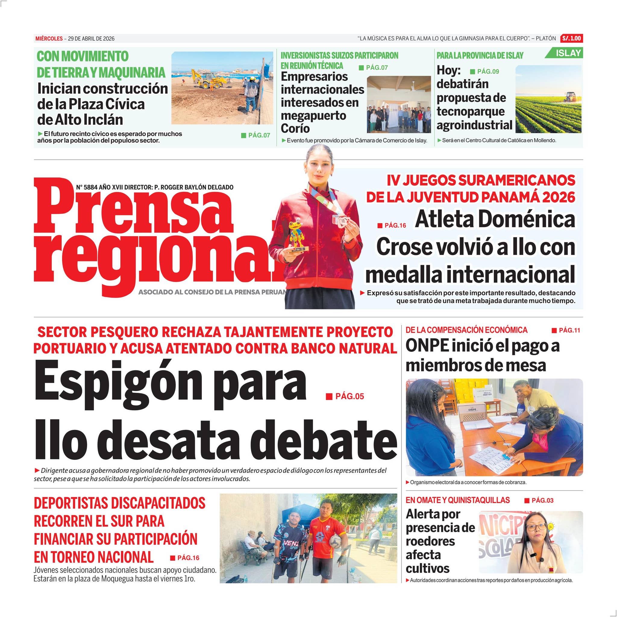 La Prensa Regional – Miércoles 29 de abril de 2026 by Diario La Prensa ...