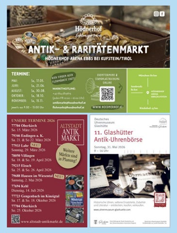 Termine Antikmärkte 05/2026