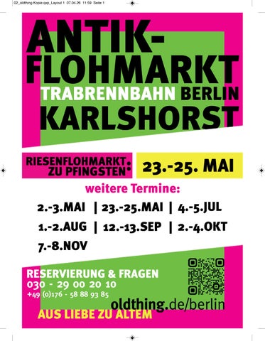 Termine Trödelmärkte 05/2026