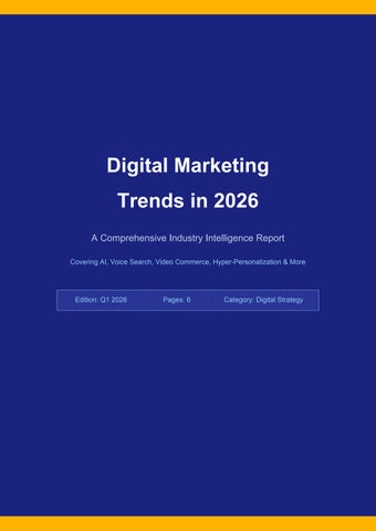 Digital Marketing Trends 2026