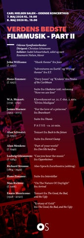 Verdens bedste filmmusik - part II - 7. og 8. maj 2026