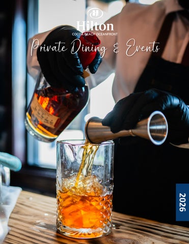 Hilton Cocoa Beach Oceanfront Private Events Menu
