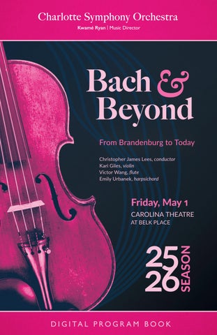CSO Bach & Beyond - program 05-01-26