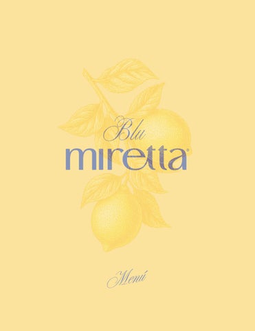 MENÚ BLU MIRETTA®
