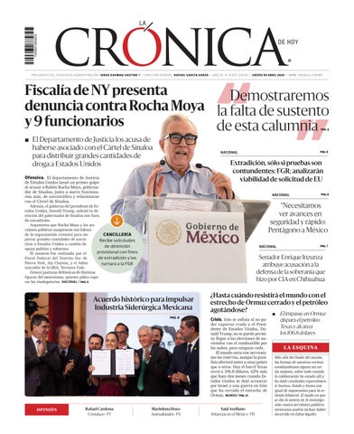 La Crónica de Hoy 30-04-2026