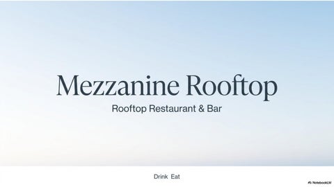 Mezzanine Rooftop - Elevated Dining in Egg Harbor