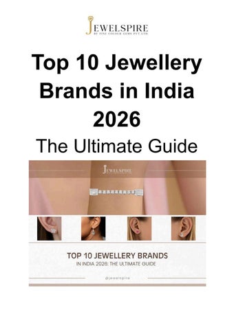 Top 10 Jewellery Brands in India 2026_ The Ultimate Guide