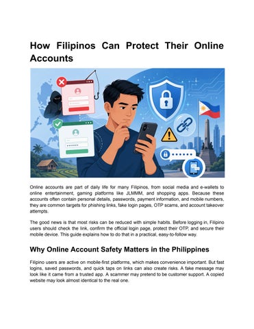How Filipinos Can Protect Their Online Accounts