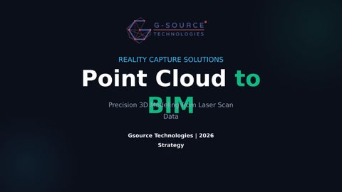Visualizing Precision: The Gsource Point Cloud to BIM Showcase