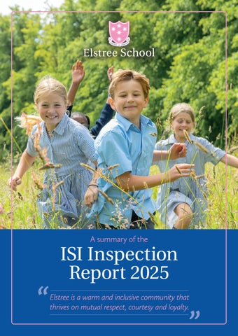 ISI Inspection Report 2025 Summary