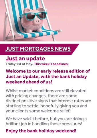 Just an update Friday 1st May
