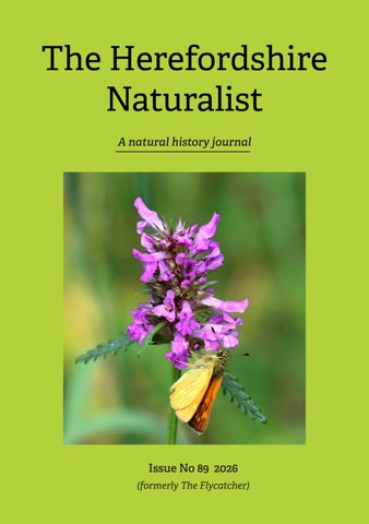The Herefordshire Naturalist, issue 89, 2026