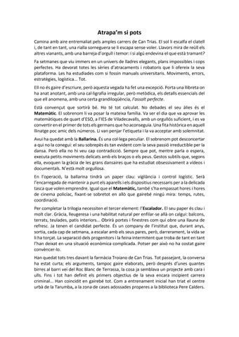 Atrapa'm si pots, de Jordi Sebastià