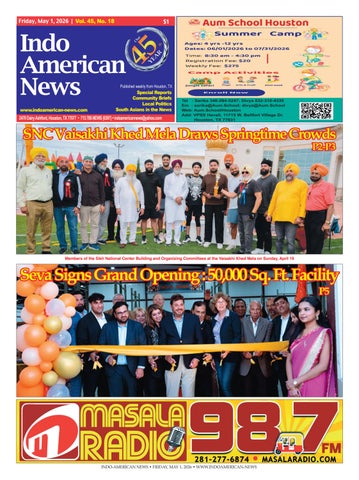 Indo-American News: May 1, 2026
