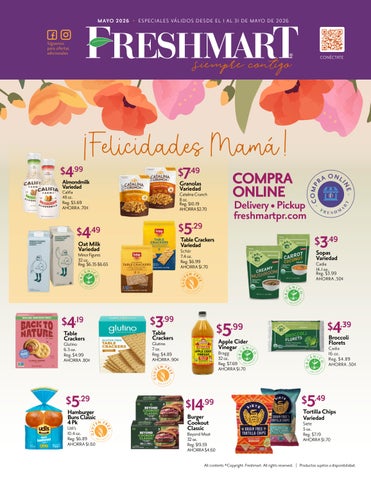 Freshmart Válido Mayo 1-31 by El Vocero de Puerto Rico - Issuu