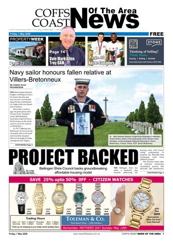 Coffs Coast News Of The Area 01 MAY 2026
